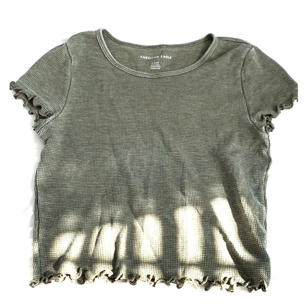 American Eagle 🦅 Cropped Ribbed Top